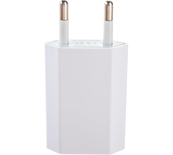 Сетевое зарядное устройство REXANT iPhone/iPod USB белое СЗУ 5V, 1000 mA 18-1194