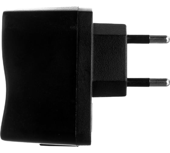 Сетевое зарядное устройство REXANT USB 220V СЗУ 5V, 1000mA черное 16-0239