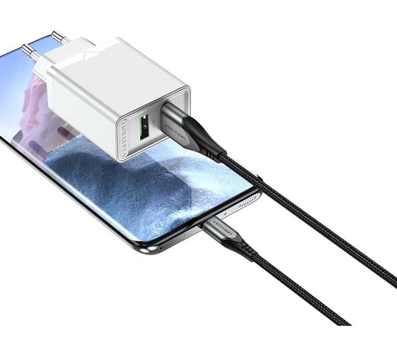 Сетевое зарядное устройство VENTION на 2 порта USB (A+A) QC 3.0 Белый, шт. FBAW0-EU