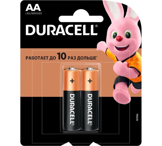 Батарейка Duracell LR6/2 BL BASIC CN (24/96/10752) Б0026814 1