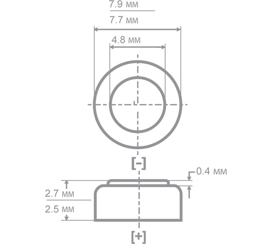 Батарейка для часов Camelion G9 BL-10 Mercury Free AG9-BP10 0%Hg 394A/LR936/194 12817