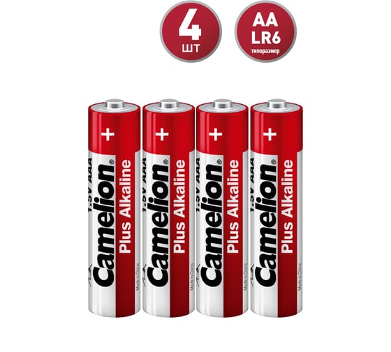 Батарейка Camelion LR6 Plus Alkaline SP-4 LR6-SP4 1.5В 12554 1