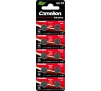 Батарейка для часов Camelion G10 BL-10 Mercury Free AG10-BP10 0%Hg 389A/LR1130/189 12818