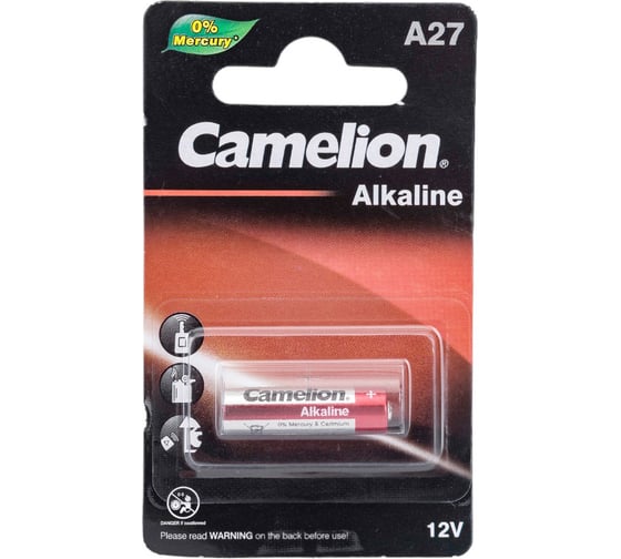 Батарейка Camelion LR27A BL-1 Mercury Free A27-BP1 12В 12829