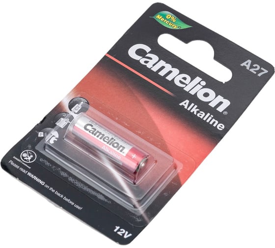 Батарейка Camelion LR27A BL-1 Mercury Free A27-BP1 12В 12829