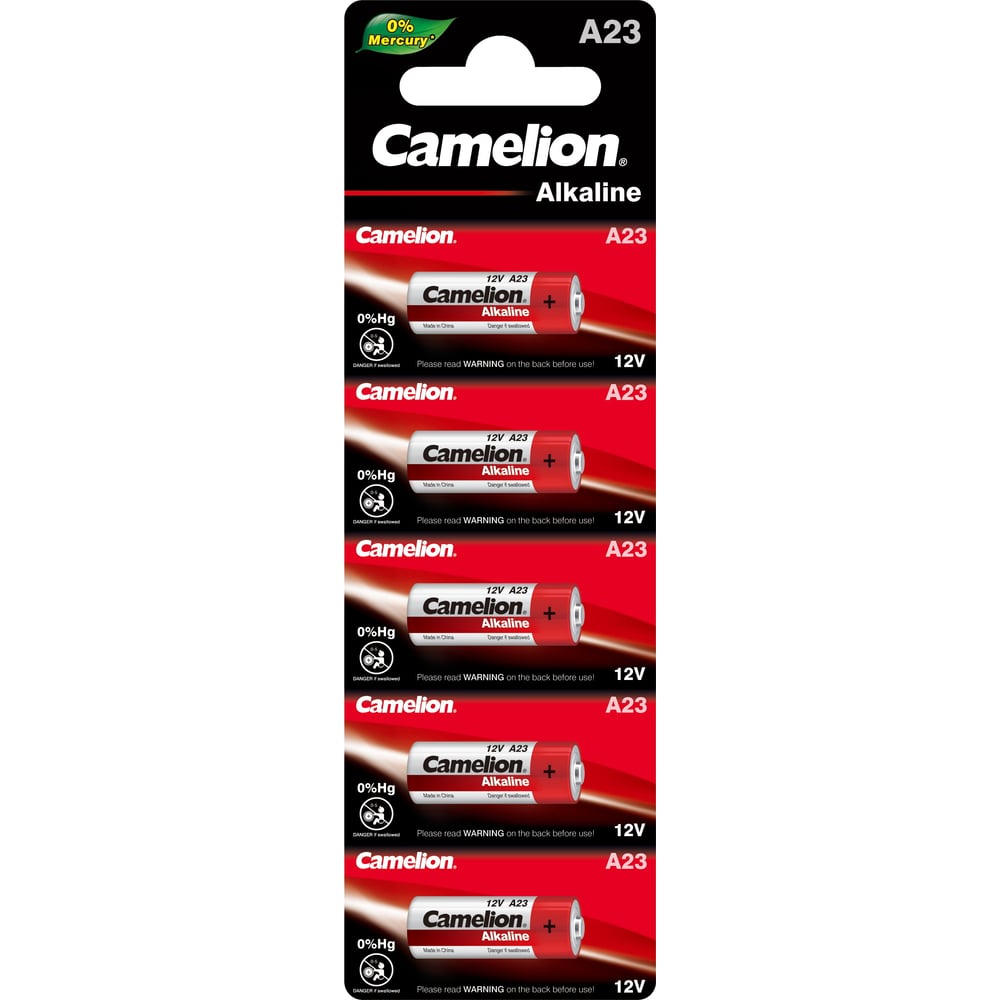 Батарейки CAMELION LR23A BL-5 Mercury Free (A23-BP5, батарейка,12В)