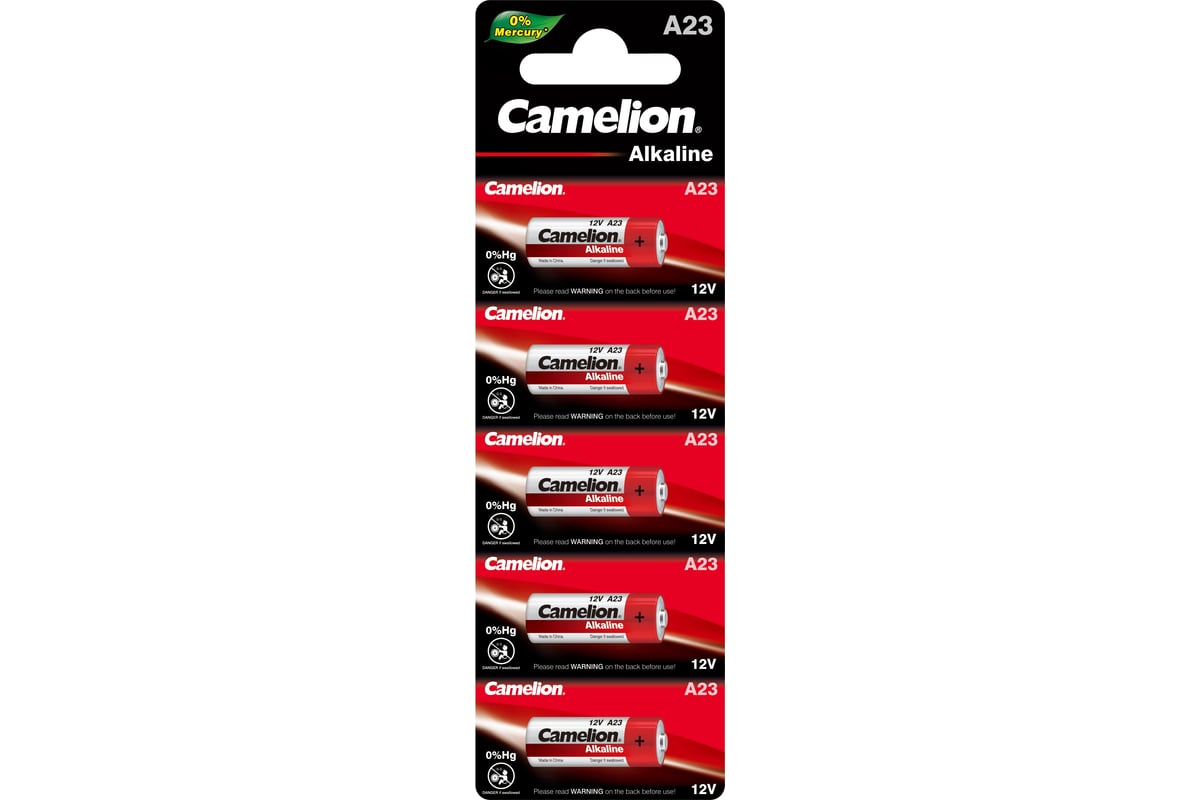 Батарейка Camelion LR23A BL-5 Mercury Free A23-BP5 12В 12828