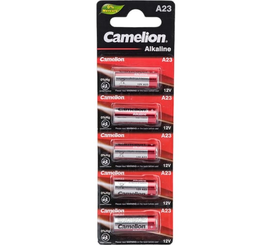 Батарейка Camelion LR23A BL-5 Mercury Free A23-BP5 12В 12828