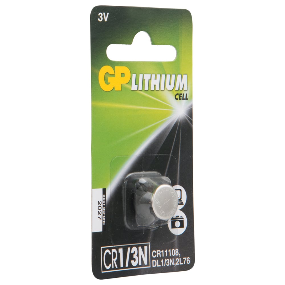 Литиевая дисковая батарейка Lithium CR1/3N в блистере GP CR1/3NARA-7C1 ...