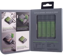 Зарядное устройство GP с функцией внешнего аккумулятора X411 и 4 аккумулятора ReCyko 2600 AA. X411270AAHCE-2CRB4