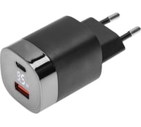 Сетевое зарядное устройство REXANT usb qc (30w) + type c pd (33w), с дисплеем 18-2224