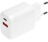 Сетевое зарядное устройство REXANT usb qc (20w) + type c pd (20w), белое 18-2225 1