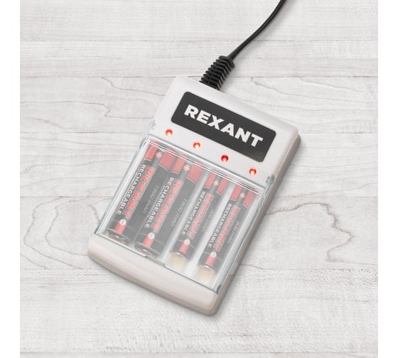 Зарядное устройство REXANT PC-05 для Ni-Mh аккумуляторов типа AA/AAA 18-2209-4