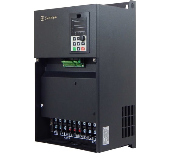 Преобразователь частоты Силиум SL9-M-G3-055/P3-075 55/75кВт (общепром/насос,вентилятор); 112/150А (общепром/насос,вентилятор); 380В; съемный пульт управления 3990107
