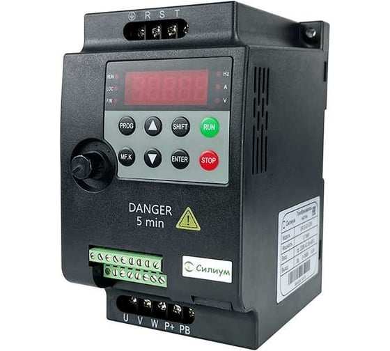 Преобразователь частоты Силиум SR12-G3-2D2 2,2кВт; 5,1А; 380В; RS-485 3989576 1