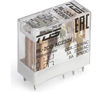 Реле TDS Rl-32co-ac230-12 катушка 230В, ток коммутации 12А, 2 перекидных контакта 10 шт 52896 TDS52896