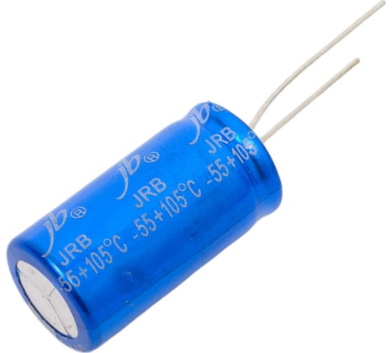 Электролитический конденсатор JB Capacitors 2200мкф, 50в, -55/105c, 16x30мм, JRB1H222M07501600300000BST-89