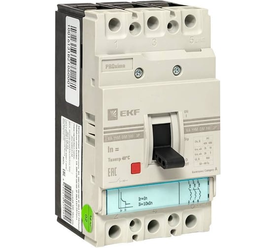 Автоматический выключатель EKF ВА-99М-ОМ 100/ 20А 3P 35кА PROxima mccb99-100-20m-om 1