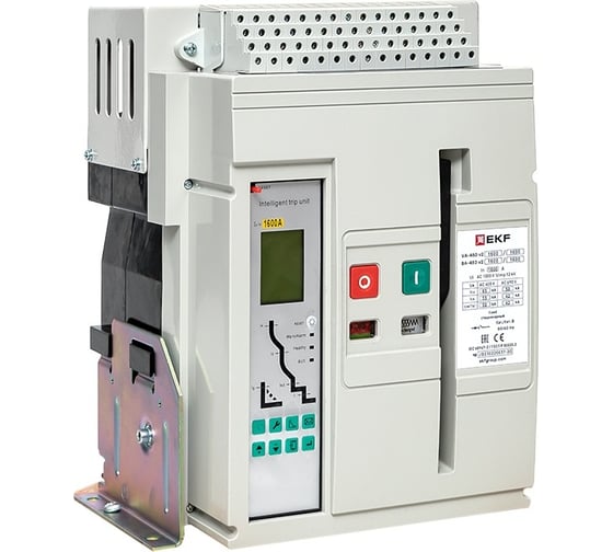 Автоматический выключатель EKF ВА-450 1600/800А 3P 65кА стационарный v2 mccb450-1600-800-v2