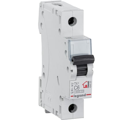 Автоматический выключатель Legrand TX3 C6A 1П 6000 404025