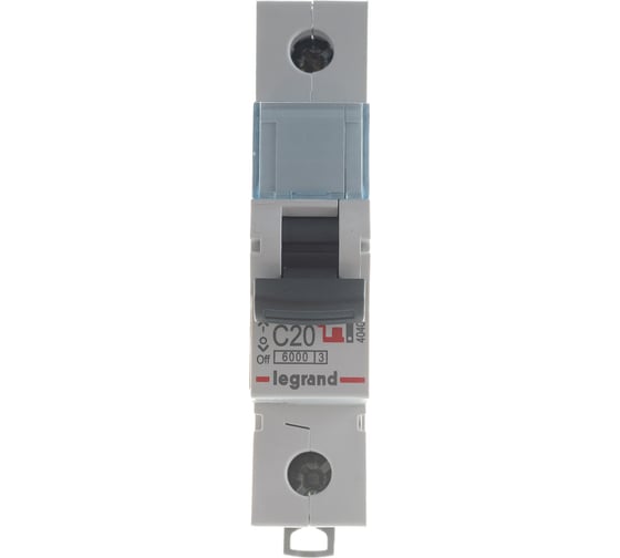 Автоматический выключатель Legrand TX3 C20A 1П 6000 404029