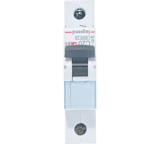 Автоматический выключатель Legrand TX3 C20A 1П 6000 404029