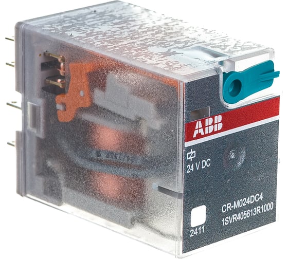Реле ABB CR-M024DC4 24B DC 4ПК 6A 1SVR405613R1000