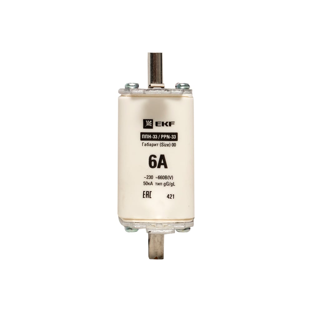 Плавкая вставка EKF ППН-33 160/6А габарит 00 fus-33/160/6 - выгодная ...