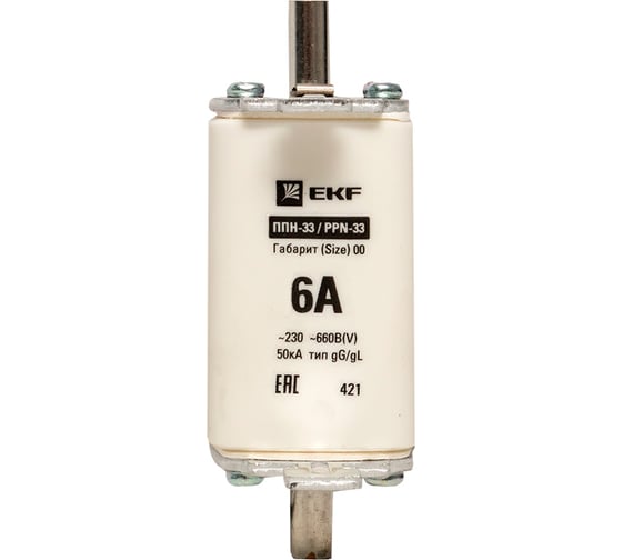 Плавкая вставка EKF ППН-33 160/6А габарит 00 fus-33/160/6 1