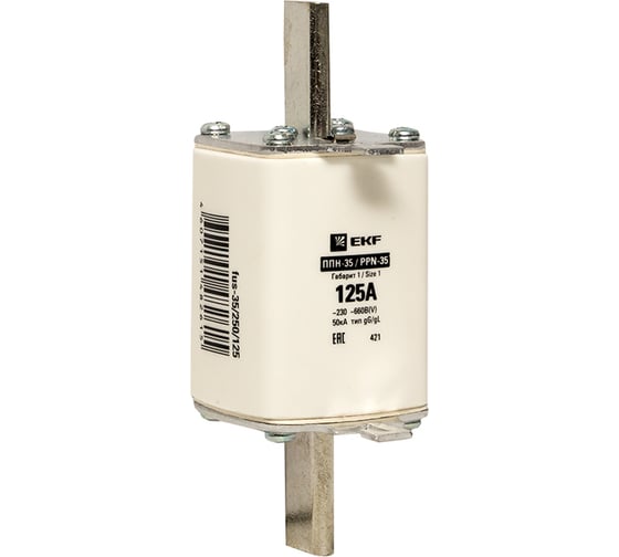 Плавкая вставка EKF ППН-35 250/125А габарит 1 fus-35/250/125 1