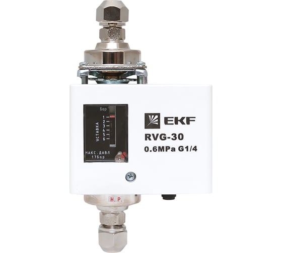 Реле перепада давления EKF (0,6 МПа) RVG-30-0,6-4