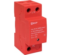 Устройство защиты от импульсных перенапряжений EKF Класс 1 Iimp 25kA (10/350μs) 1P spd-t1-1p