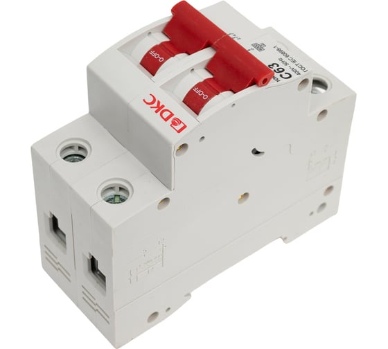Автоматический модульный выключатель DKC yon md63n 2p 63a c 6ka MD63N-2PC63
