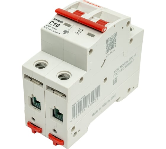 Автоматический модульный выключатель DKC yon md63n 2p 10a c 6ka MD63N-2PC10