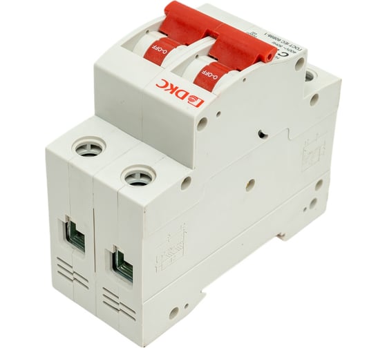 Автоматический модульный выключатель DKC yon md63n 2p 10a c 6ka MD63N-2PC10