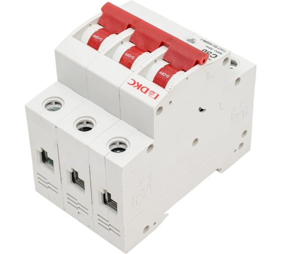 Автоматический модульный выключатель DKC yon md63n 3p 50a c 6ka MD63N-3PC50