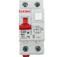 Автоматический выключатель дифференциального тока DKC авдт yon mdr63 1p+n 10a c 30ma 6ka тип a MDR63-22C10-A