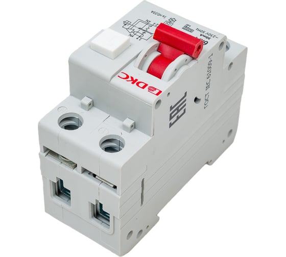Автоматический выключатель дифференциального тока DKC авдт yon mdr63 1p+n 32a c 30ma 6ka тип a MDR63-22C32-A