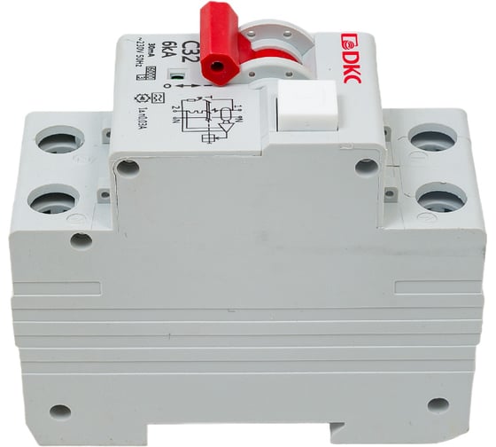 Автоматический выключатель дифференциального тока DKC авдт yon mdr63 1p+n 32a c 30ma 6ka тип a MDR63-22C32-A