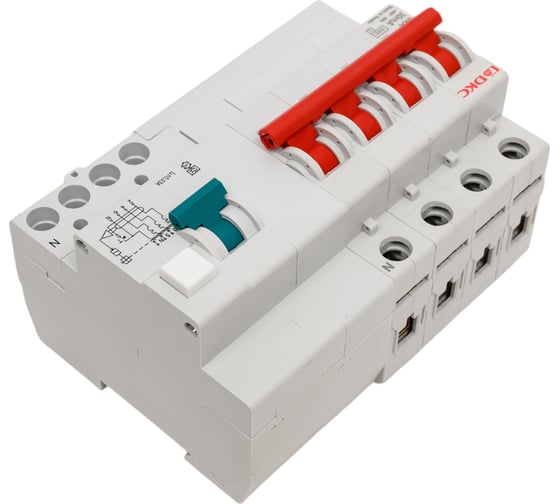 Автоматический выключатель дифференциального тока DKC авдт yon mdv63 3p+n 25a c 30ma 6ka тип a MDV63-42C25-A