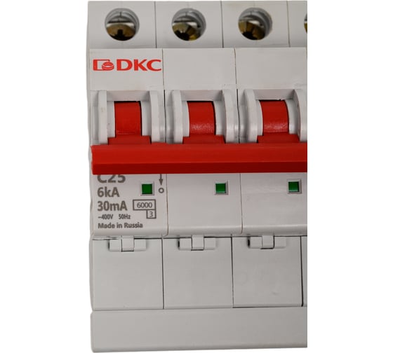 Автоматический выключатель дифференциального тока DKC авдт yon mdv63 3p+n 25a c 30ma 6ka тип a MDV63-42C25-A