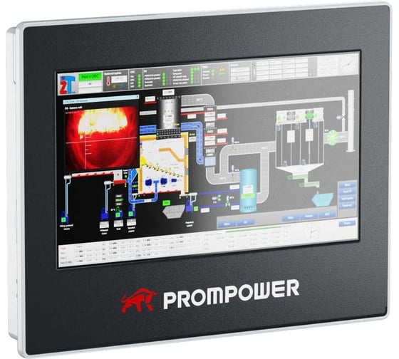 Панель оператора Prompower ph1. диагональ 10,2. экран tft разрешение 1024x600. встроенный ethernet. ethernet/rs232,rs422/rs485. ph1-102s-fe PH1102SFE 1