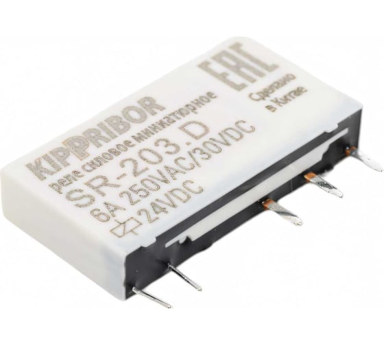 Промежуточное реле KIPPRIBOR sr-203.d 1-конт, 24vdc 79009