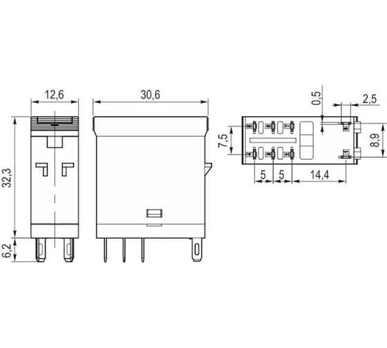 Промежуточное реле KIPPRIBOR Mpr-207.altu mpr, 8а, 220vac УТ-00000587