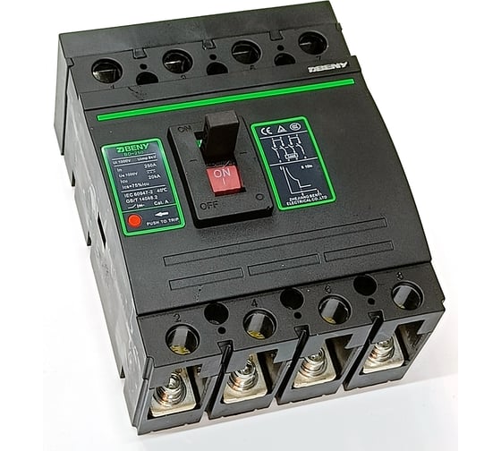 Автоматический выключатель постоянного тока ZJBeny  4P 250А 1000V, BD-250 4P 250A 1000V BD-250 4P 250A 1000V