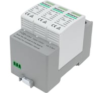 Устройство защиты от импульсных перенапряжений ZJBeny на линию постоянного тока до 1000В, класс Т2, реле сигнализации, DC 40kA, BUD-40/3R