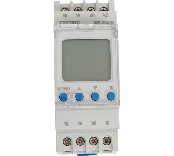 Многофункциональное реле времени Engard цифровое rt-24fg 0-100ч AC/DC 24-240В RT-24FG2-100H 1