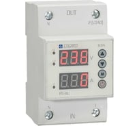 Проходное реле напряжения и тока Engard с индикацией rv-1iu 1р+n 63a ас 230 в RV-1IU20-63