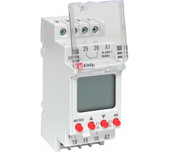 Электронный двухканальный таймер EKF ТЭ-80 24-230В te-80-24-2