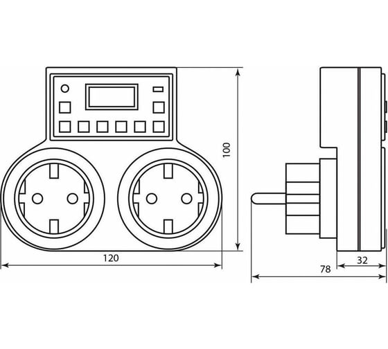 Розетка с таймером FERON недельная 3500W16A 230V, TM25 23236 - выгодная ...